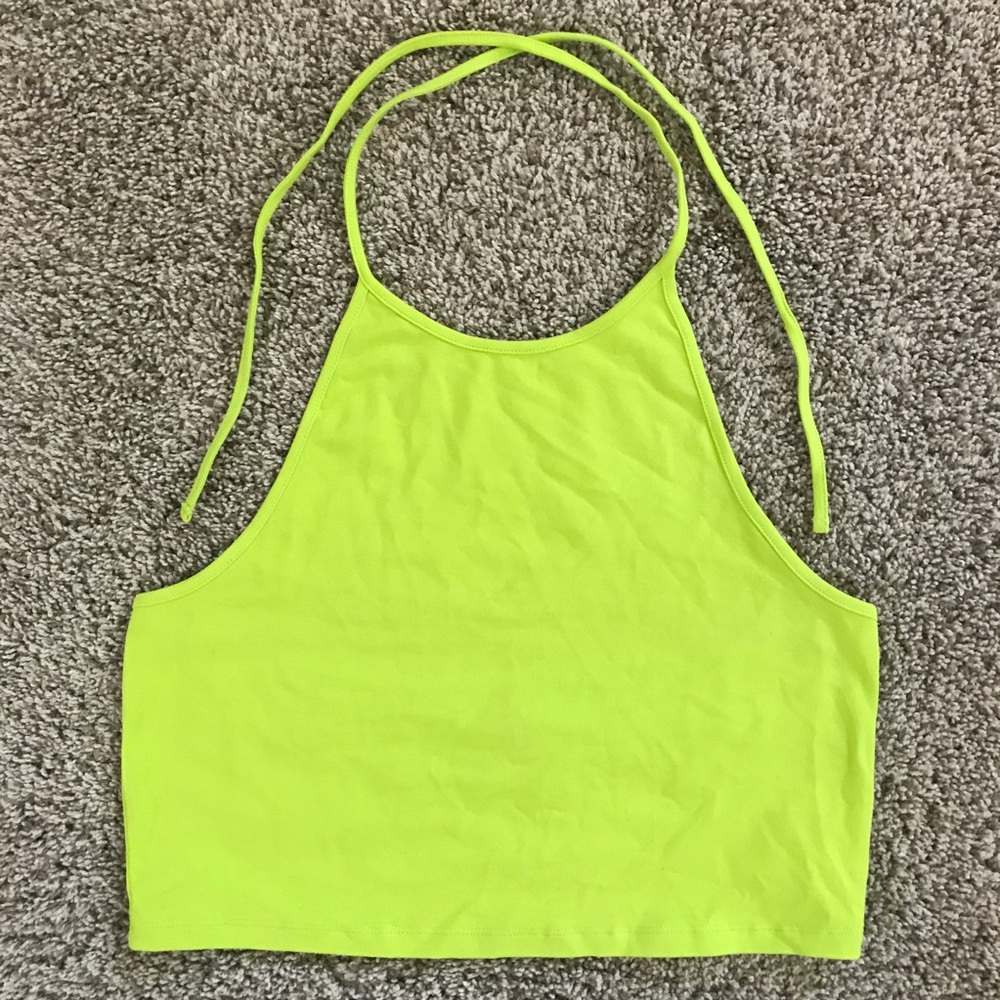 Lime Green Halter Top